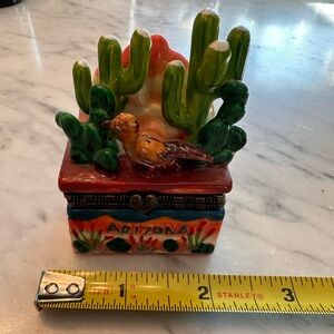 Colorful Arizona Cactus Trinket Box